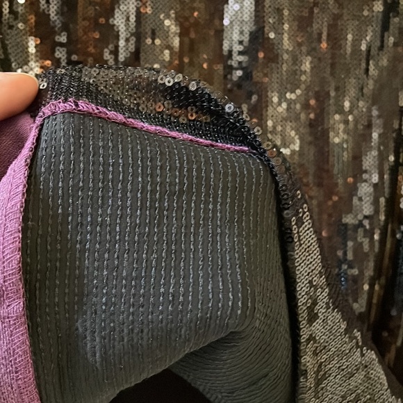 NWOT Mark Zunino sequin and faux suede skirt - Picture 9 of 9